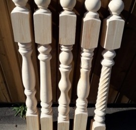 Деревянная колонна из лиственницы
