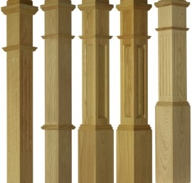 Деревянная столб-колонна из дерева сосны